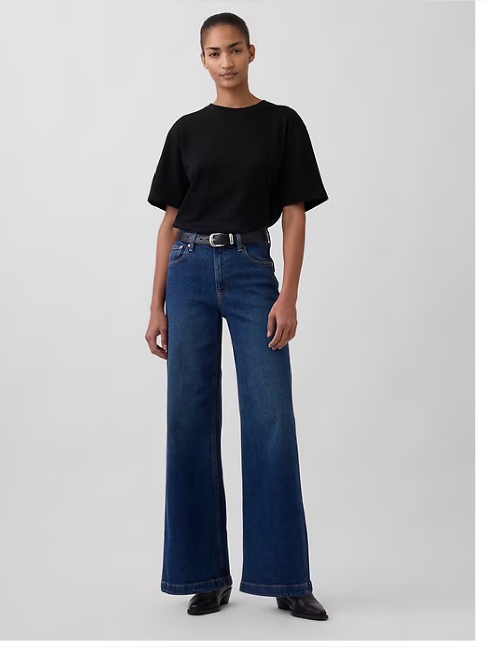 Gap High Rise Stride Wide-Leg Jeans size 29 regular
